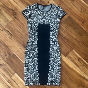 BCBG MaxAzria “Fabiana” Jackquard Dress Size S